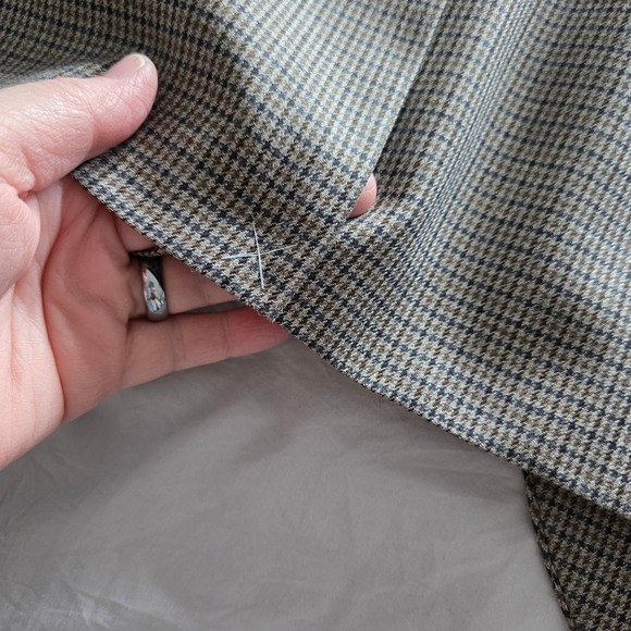 Lauren Ralph Lauren Sport Coat Blazer Jacket 52R Silk Wool Blend Houndstooth - Picture 8 of 10